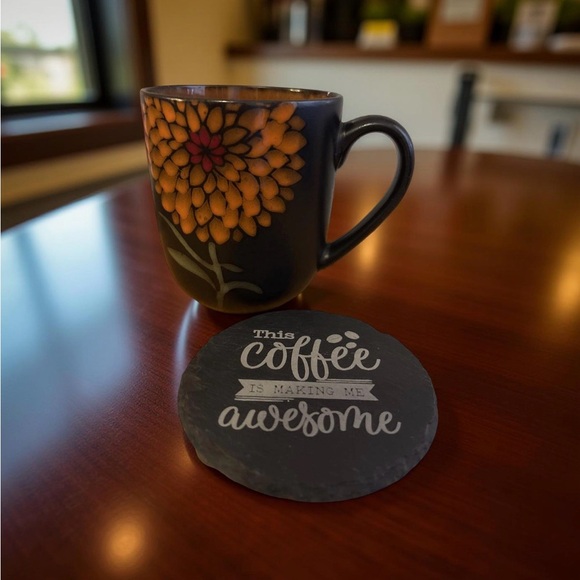 Other - This coffee is making me awesome slate coaster